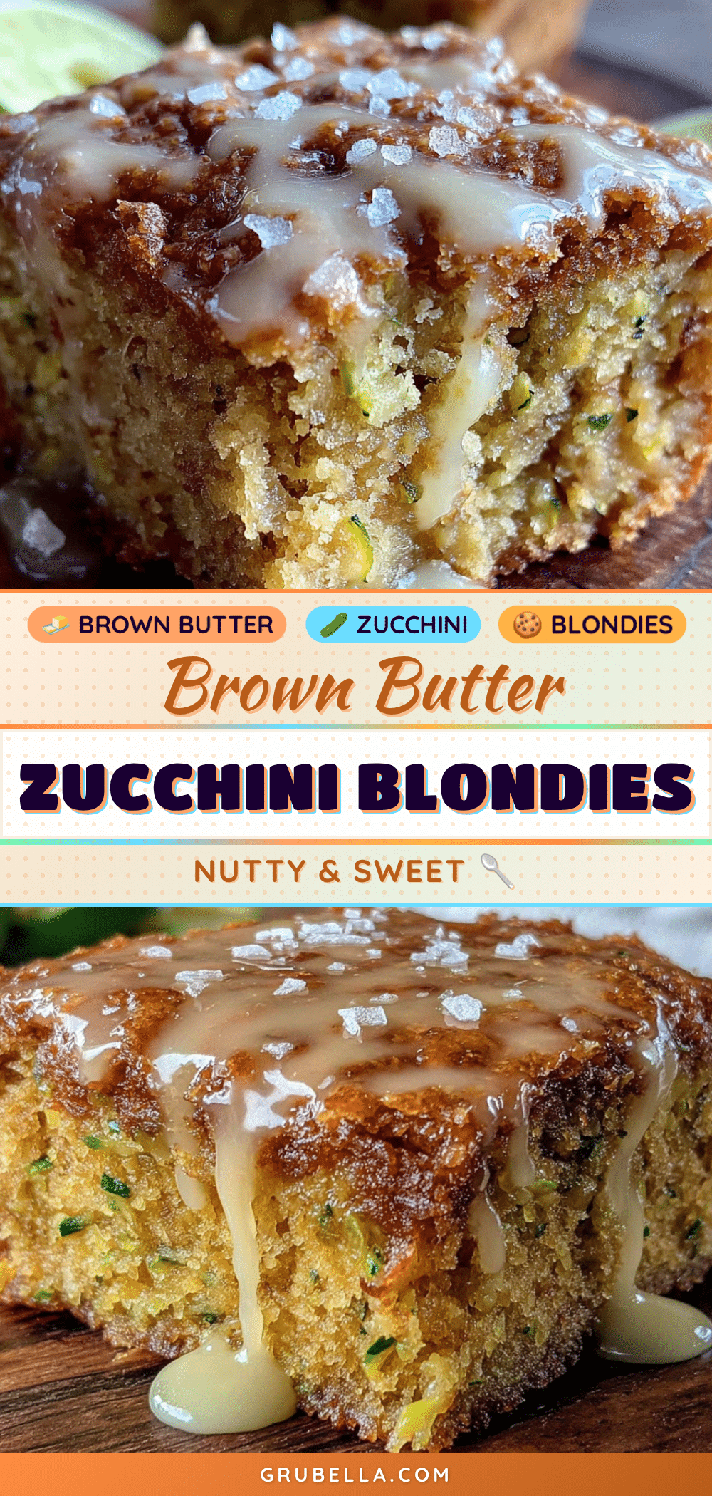 brown butter zucchini blondies recipe