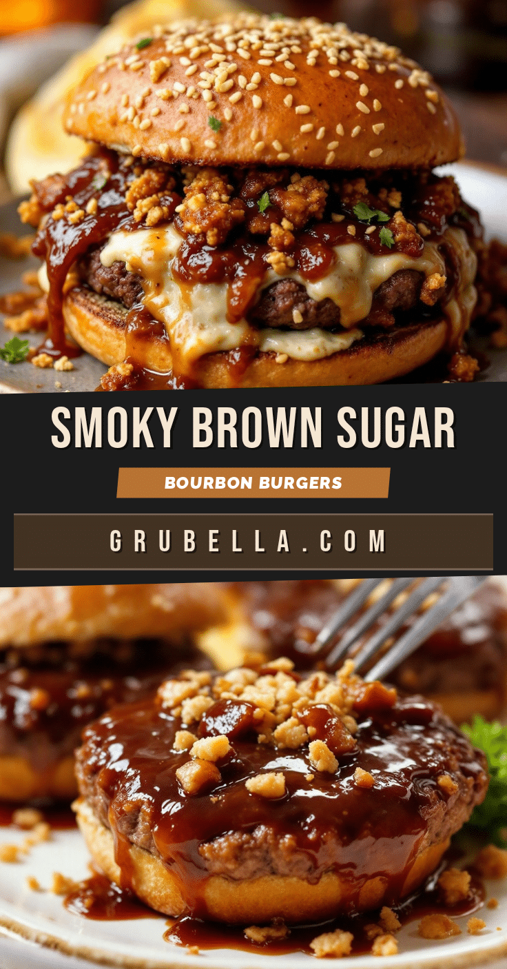 brown sugar bourbon glazed burgers recipe