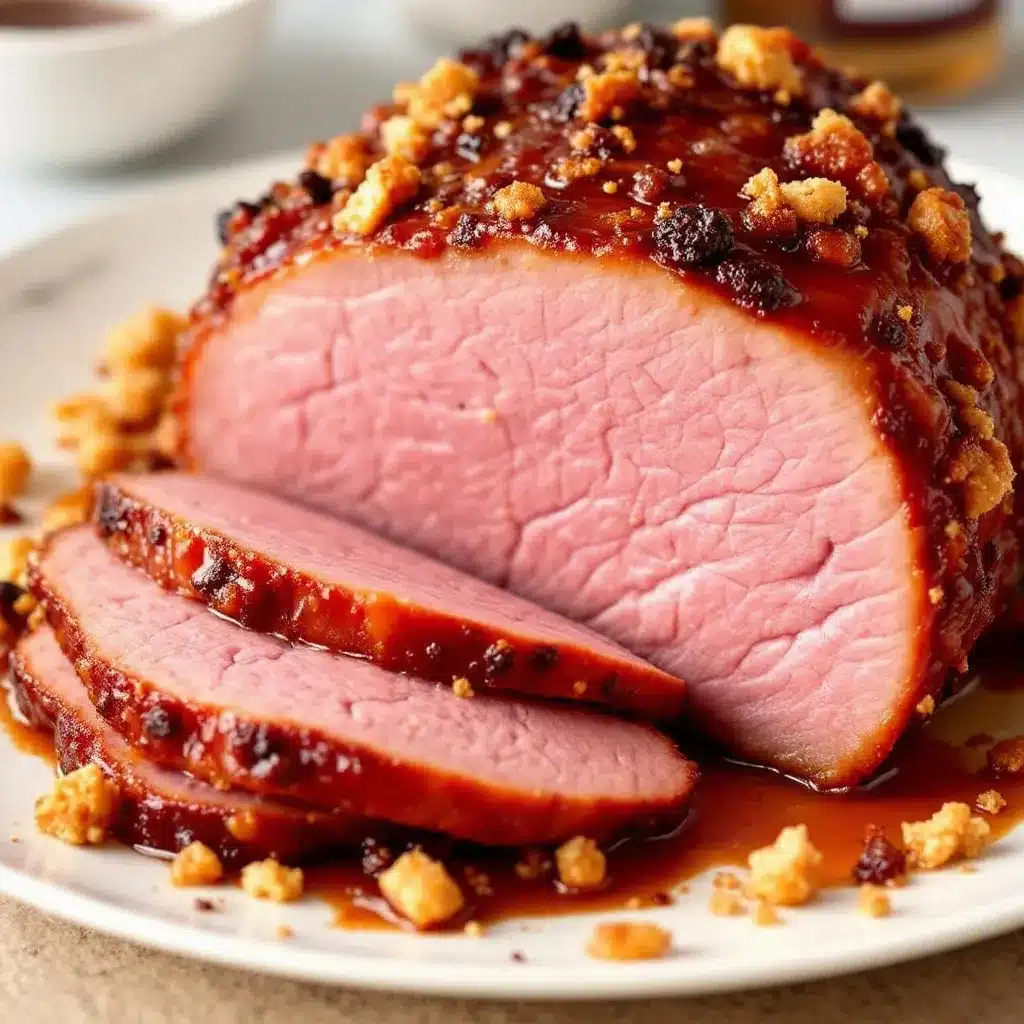 brown sugar bourbon glazed ham preparation steps