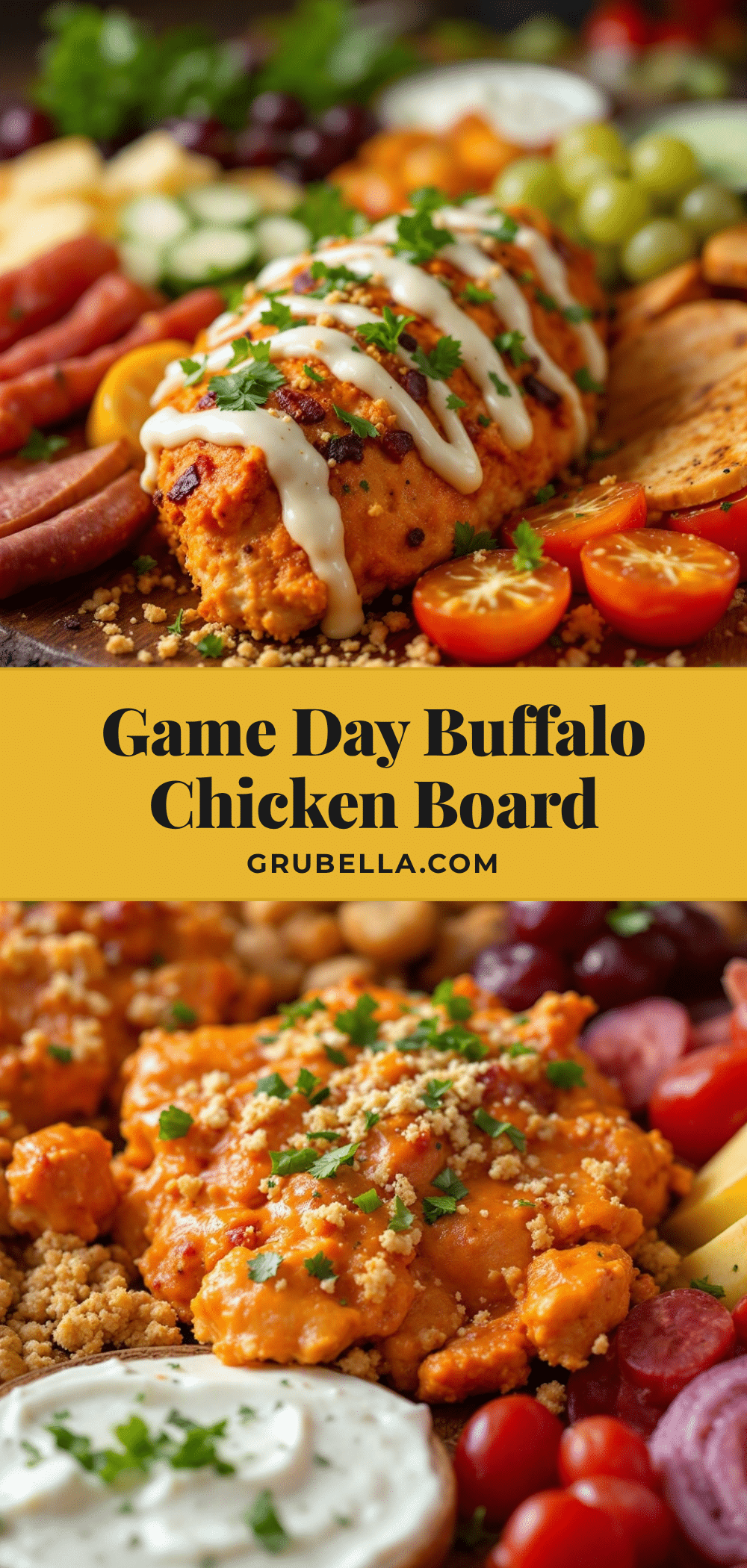 Buffalo chicken football charcuterie board recipe