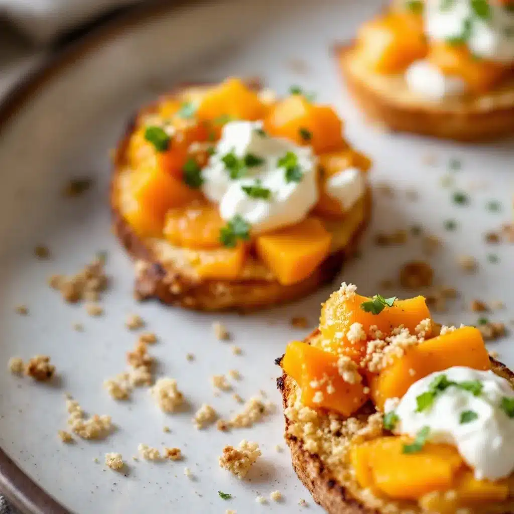 butternut squash crostini preparation steps