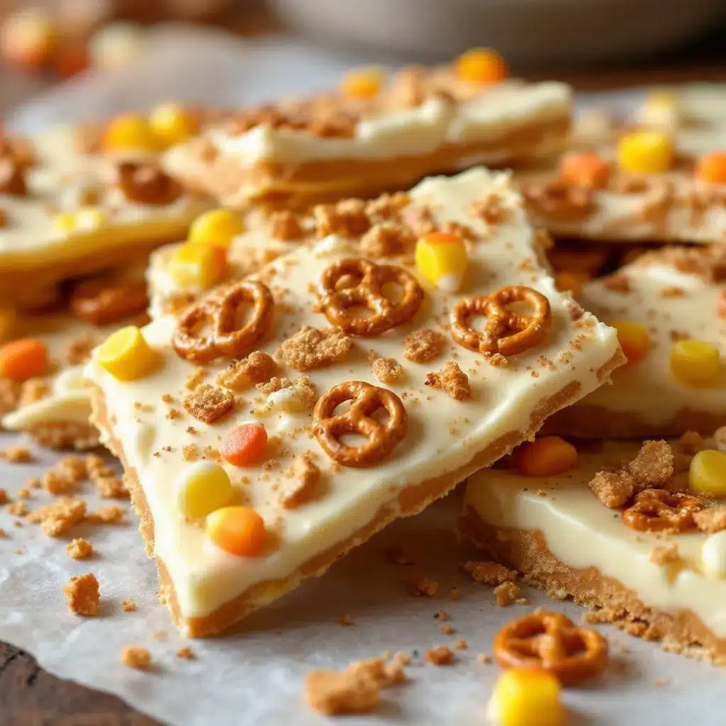 candy corn bark preparation steps