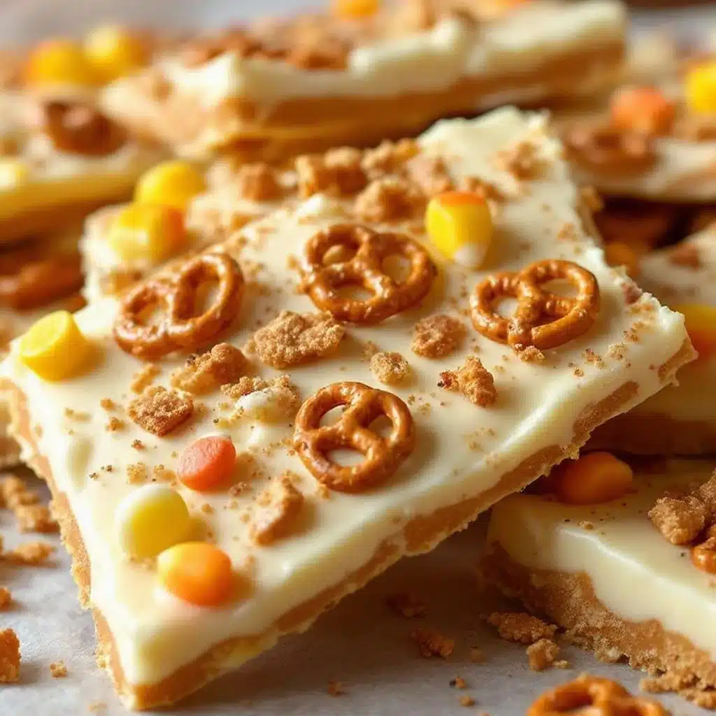 candy corn bark - featured image
