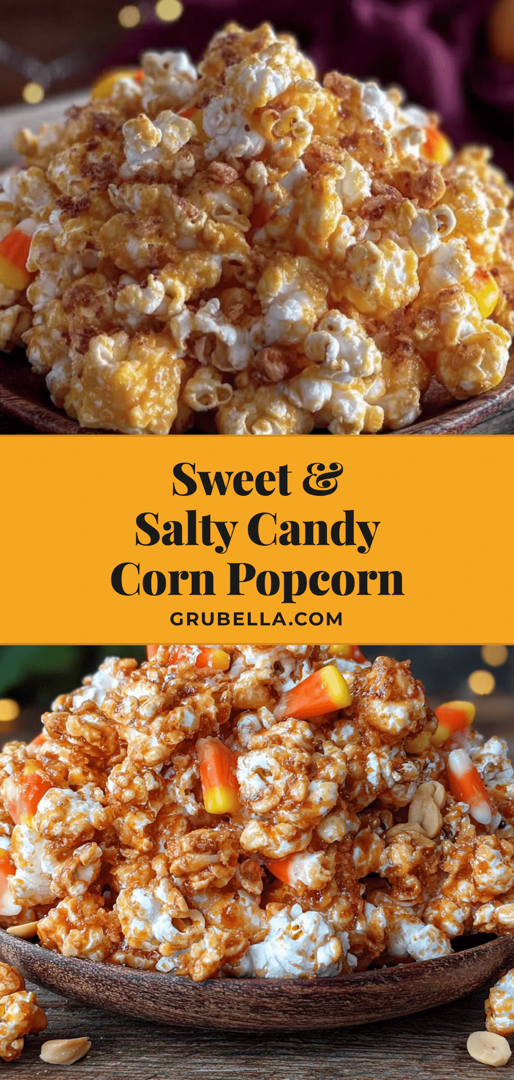 candy corn popcorn halloween party mix recipe