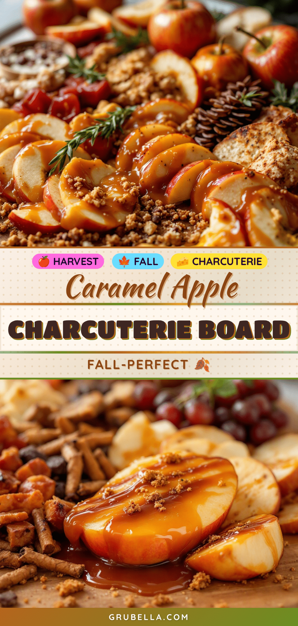 caramel apple charcuterie board recipe
