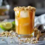 caramel apple cider margarita - featured image