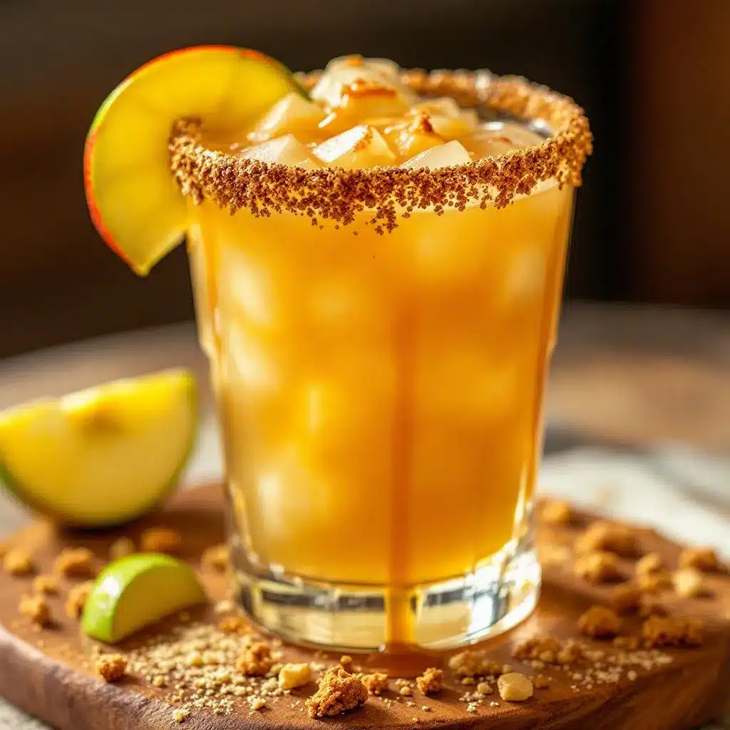 caramel apple cider margarita preparation steps