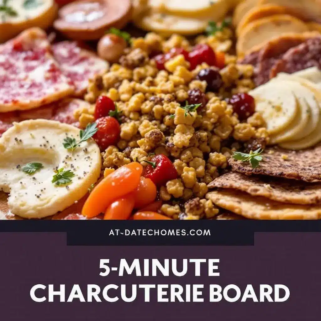 charcuterie board for two preparation steps
