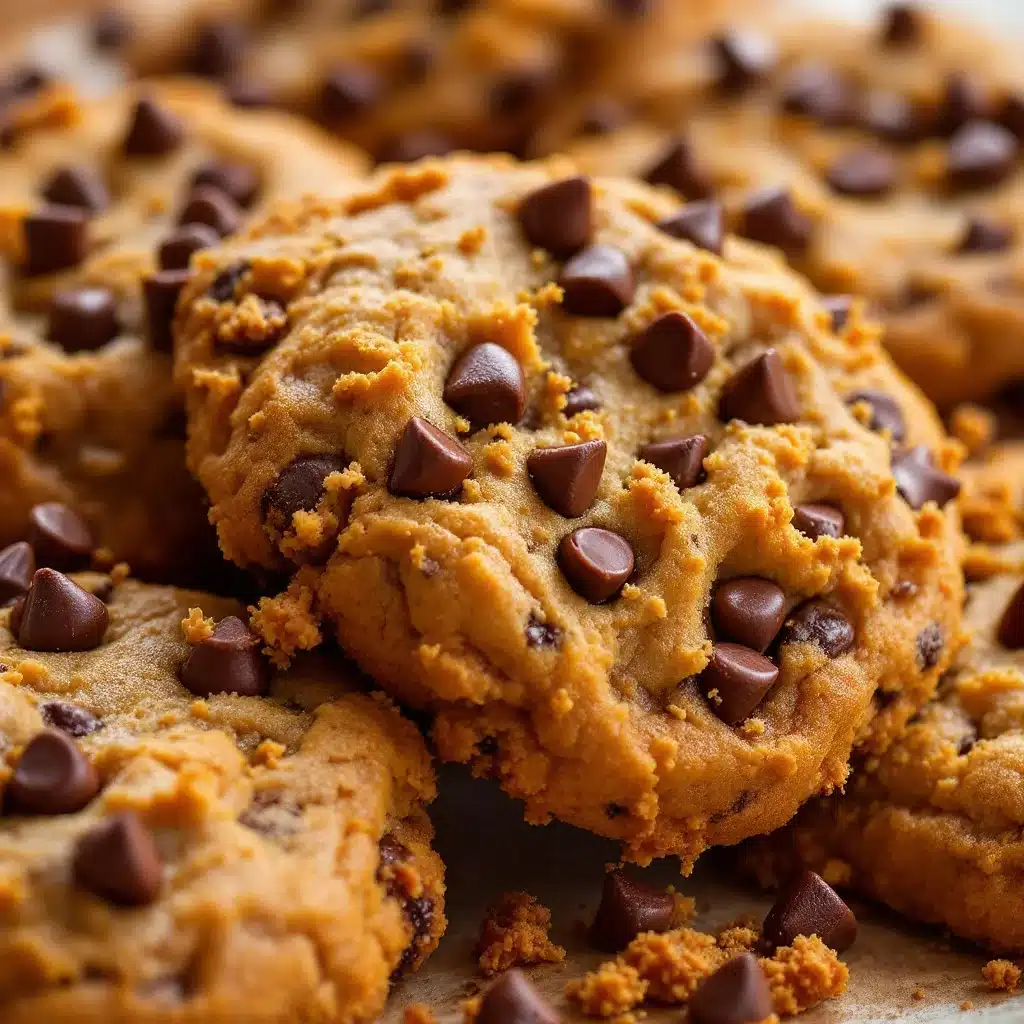 chewy pumpkin chocolate chip cookies - featured image