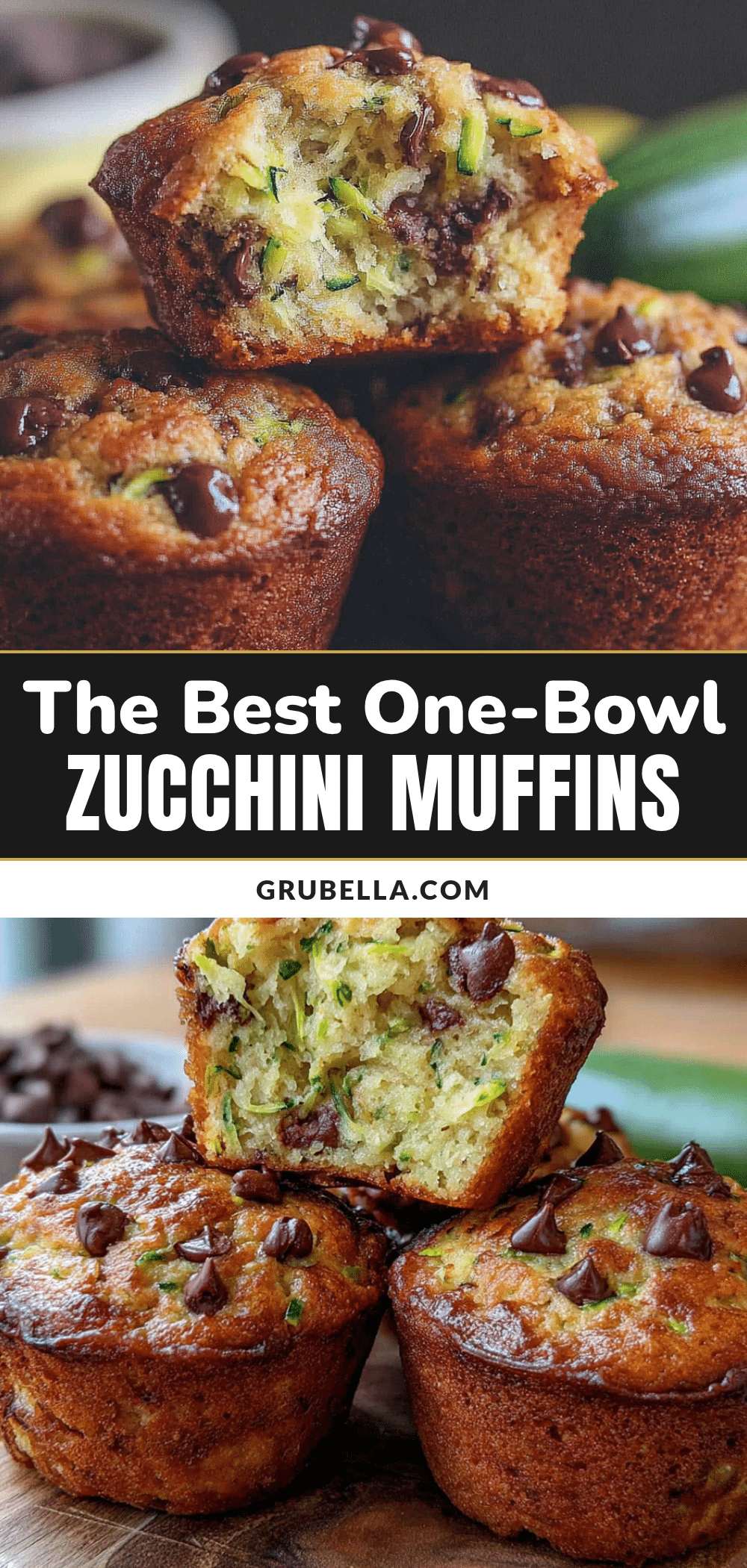 chocolate chip zucchini muffins recipe