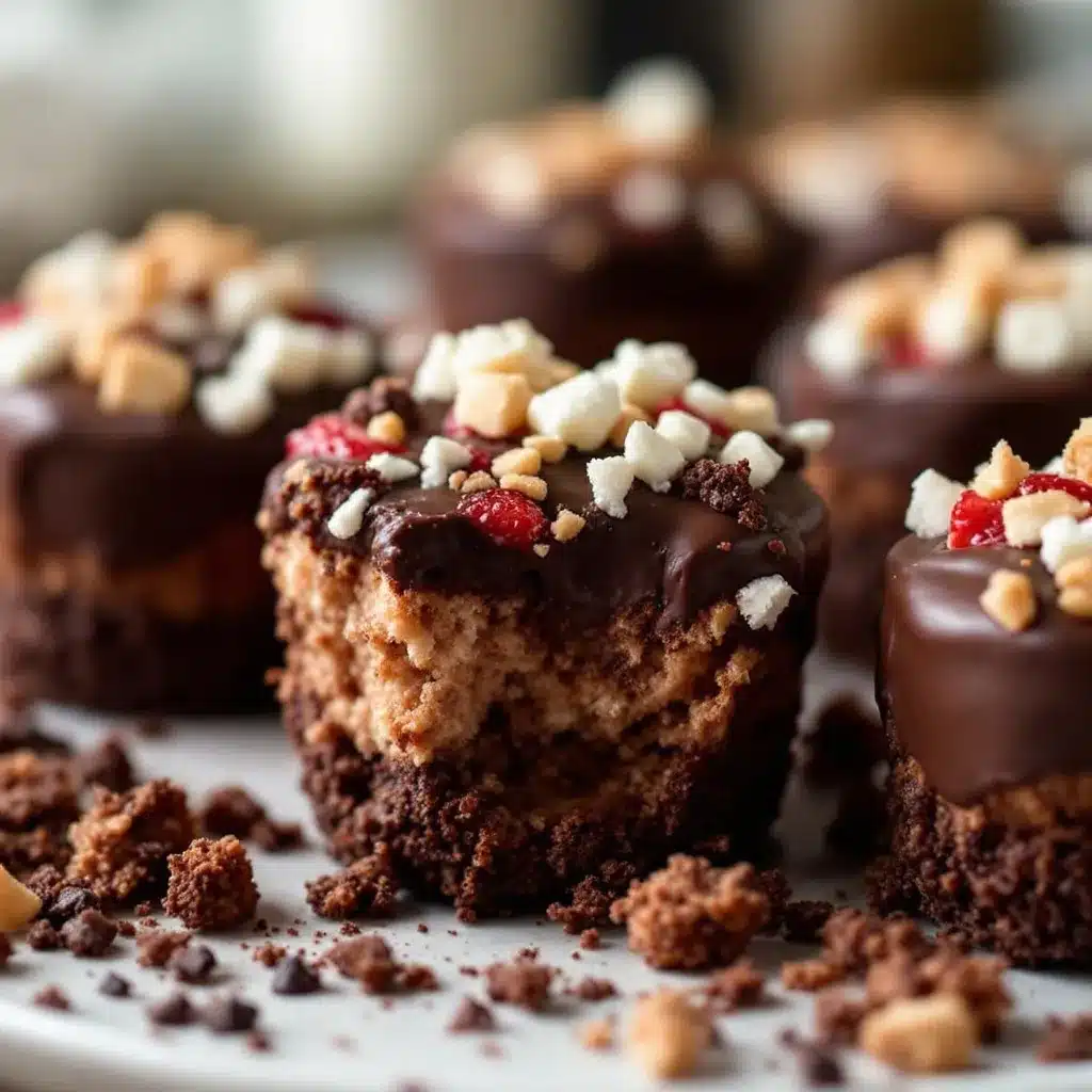 chocolate-dipped strawberry cheesecake bites preparation steps