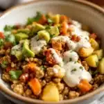 cinnamon apple crisp baked oatmeal - featured image
