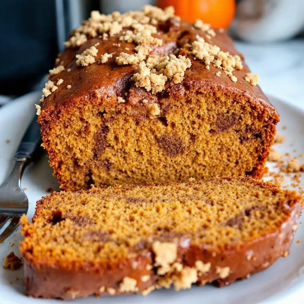 cinnamon swirl pumpkin banana bread - featured image