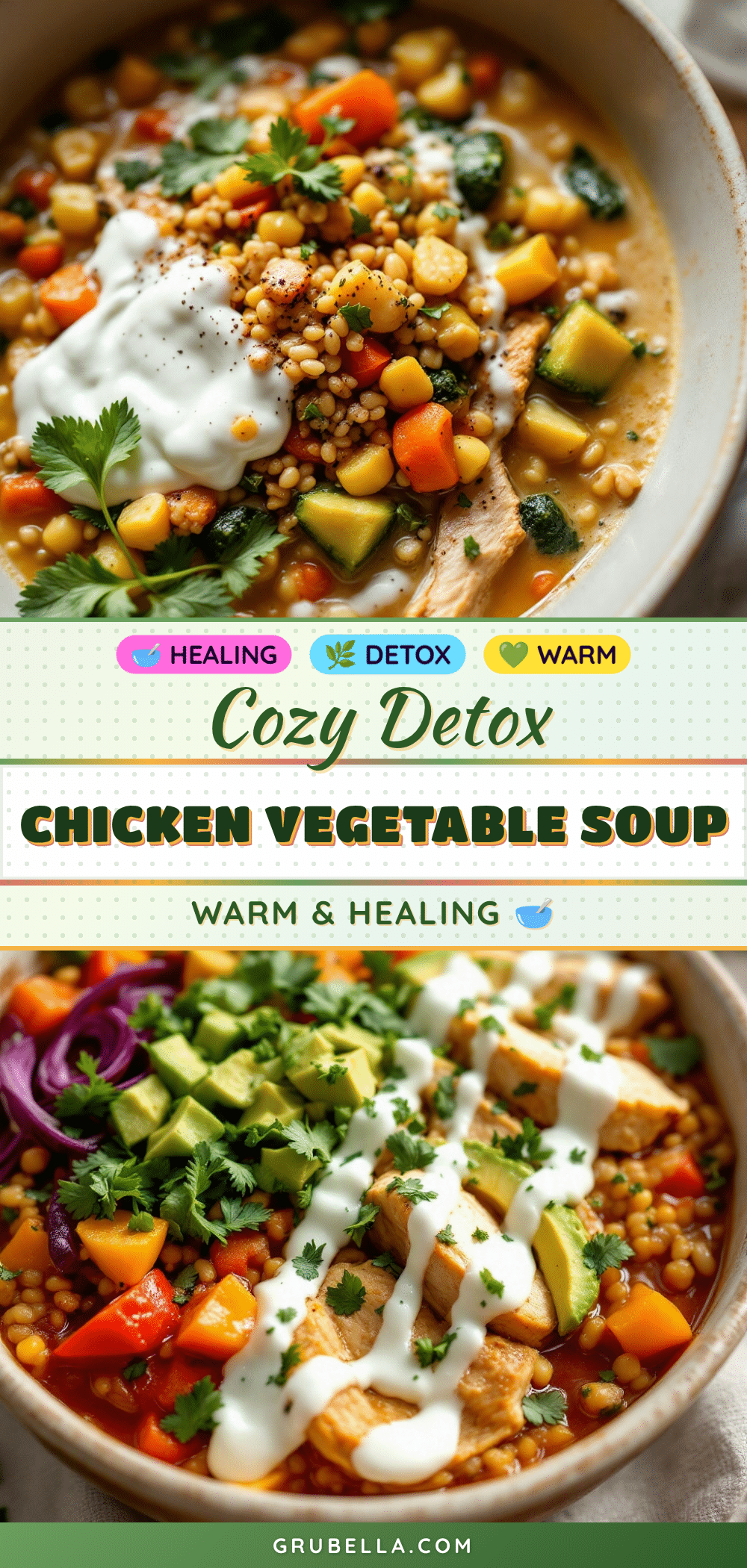 cozy detox chicken and vegetable soup recipe