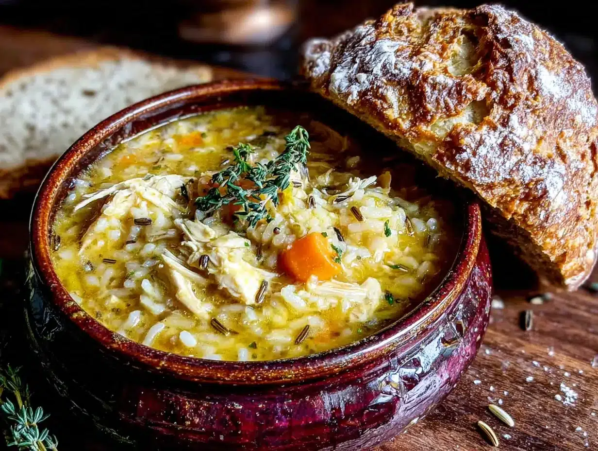 cozy slow cooker chicken and wild rice soup preparation steps