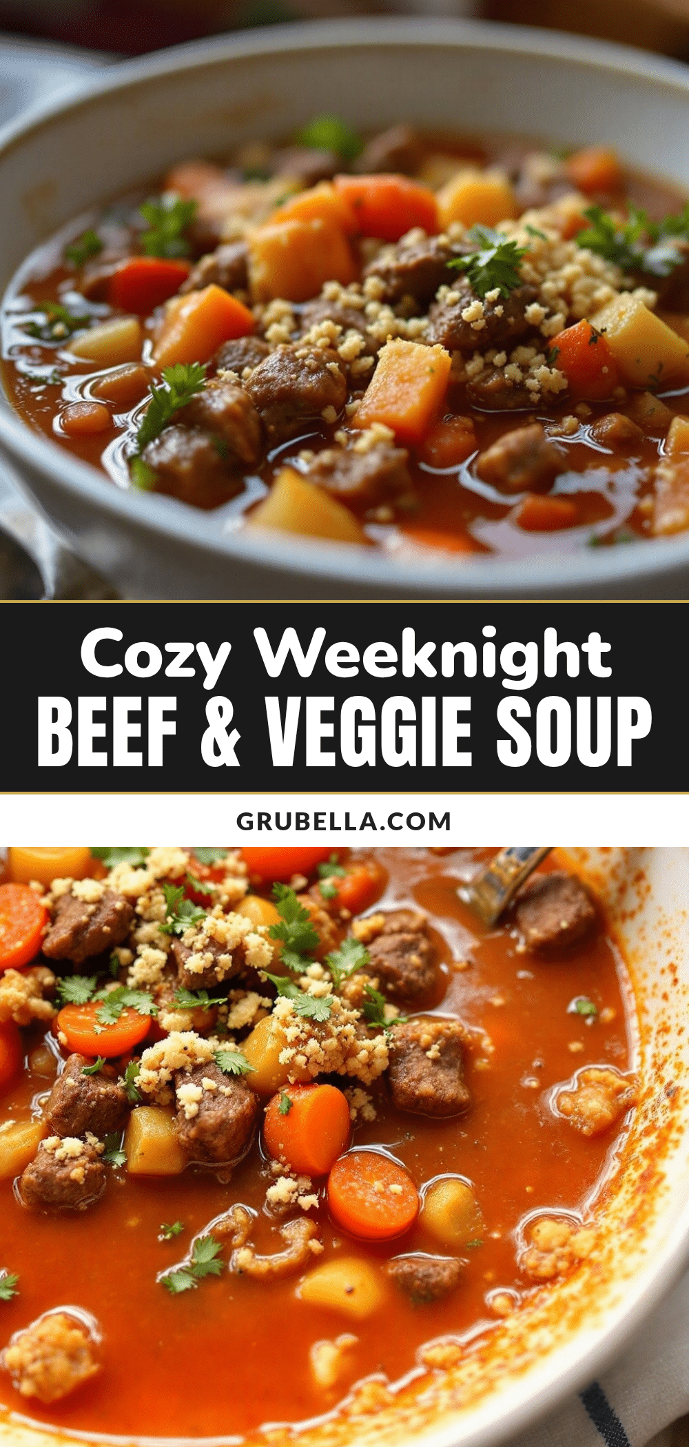 cozy weeknight beef and vegetable soup recipe