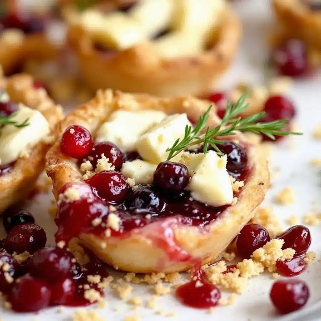 cranberry brie bites preparation steps