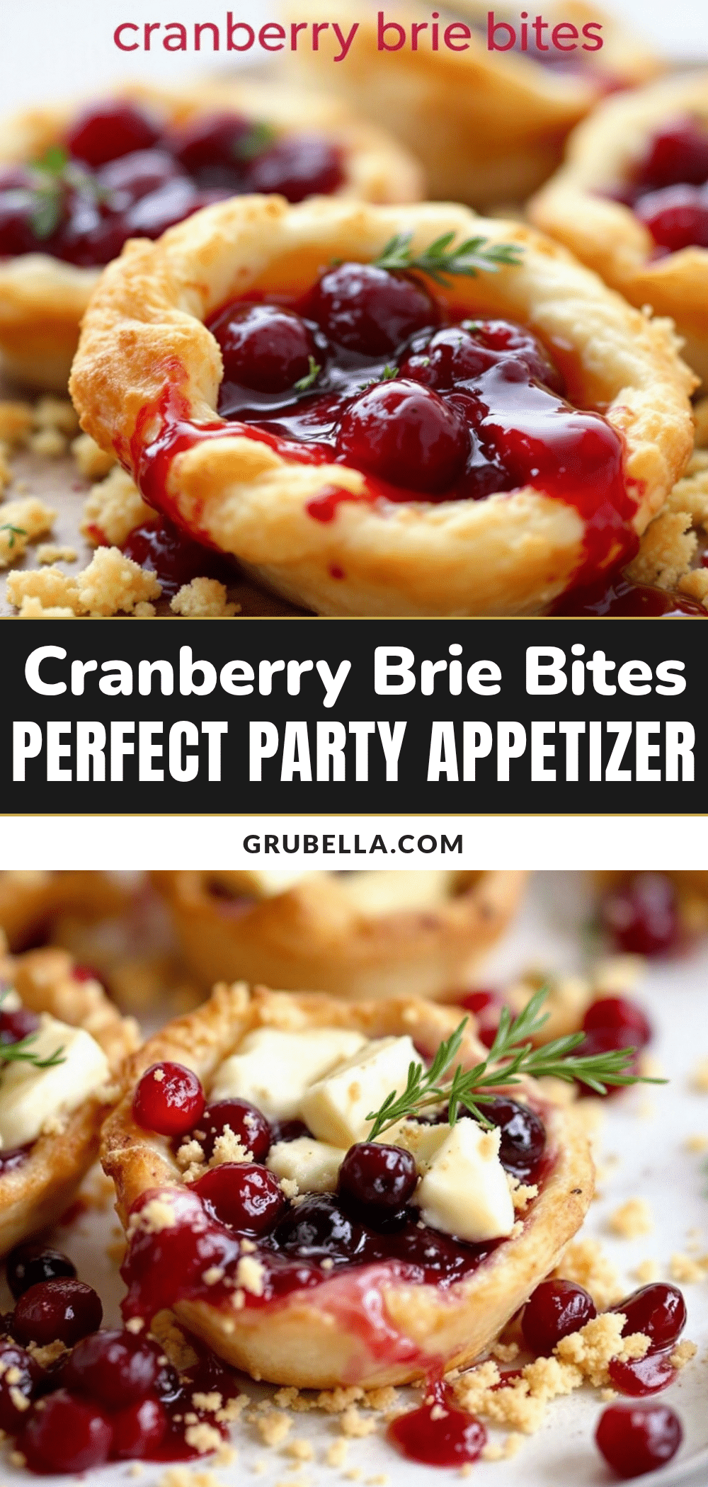 cranberry brie bites recipe