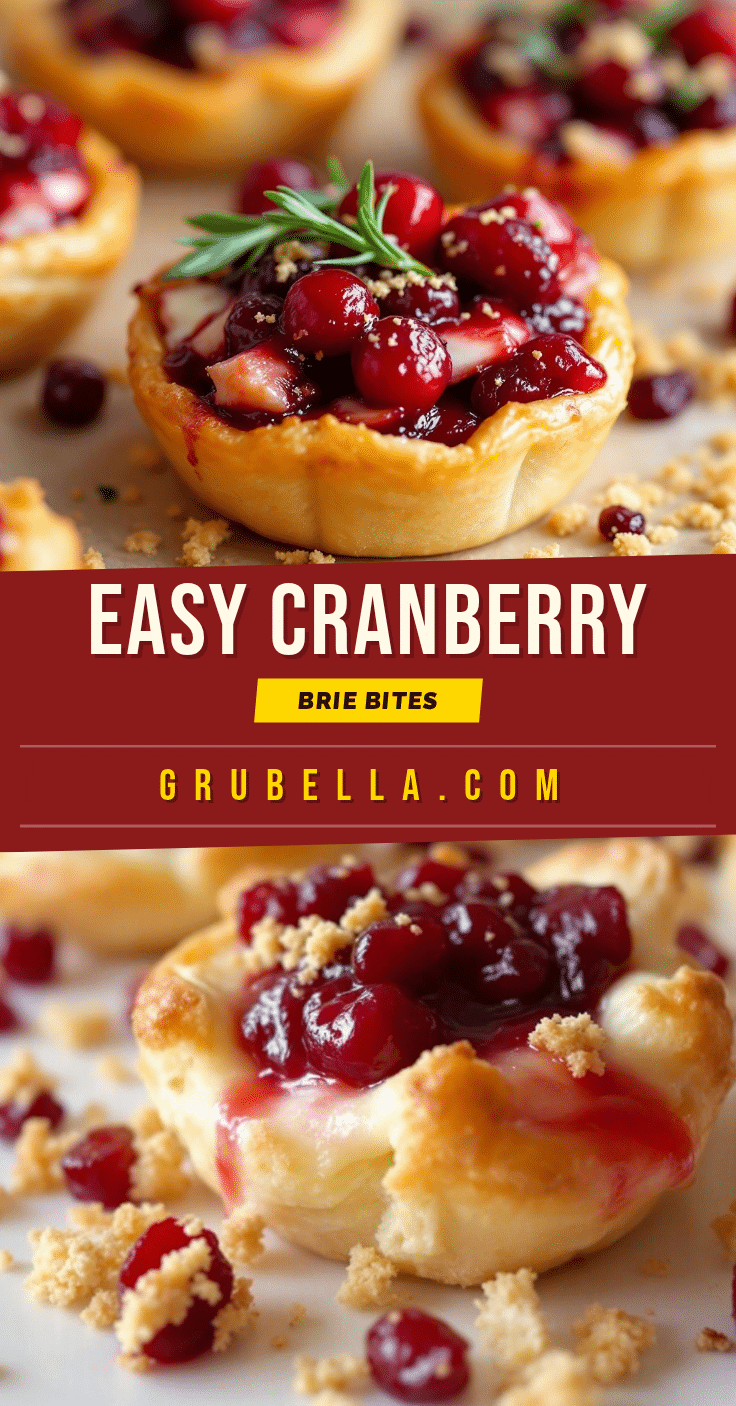 cranberry brie bites recipe