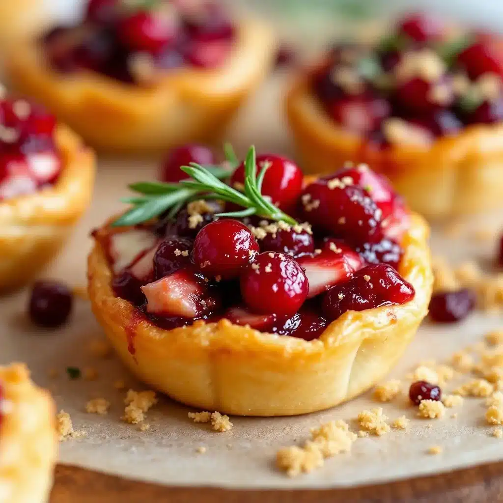 cranberry brie bites - featured image
