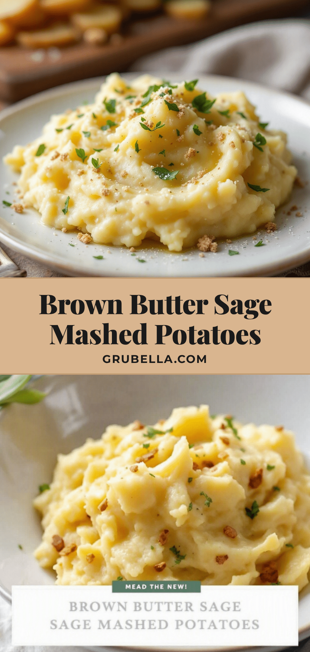 creamy brown butter sage mashed potatoes recipe