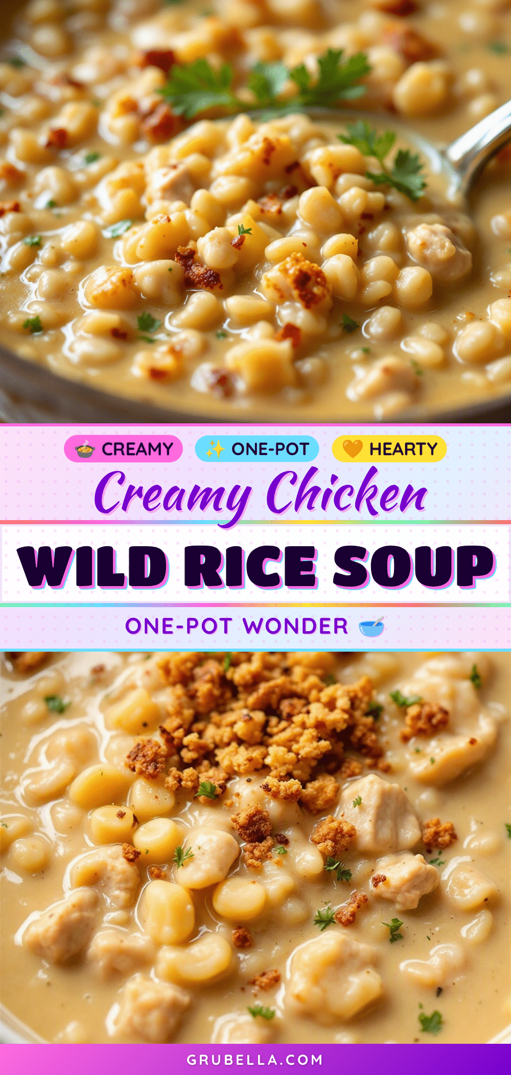 creamy chicken and wild rice soup recipe