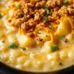 creamy crockpot loaded baked potato soup - featured image