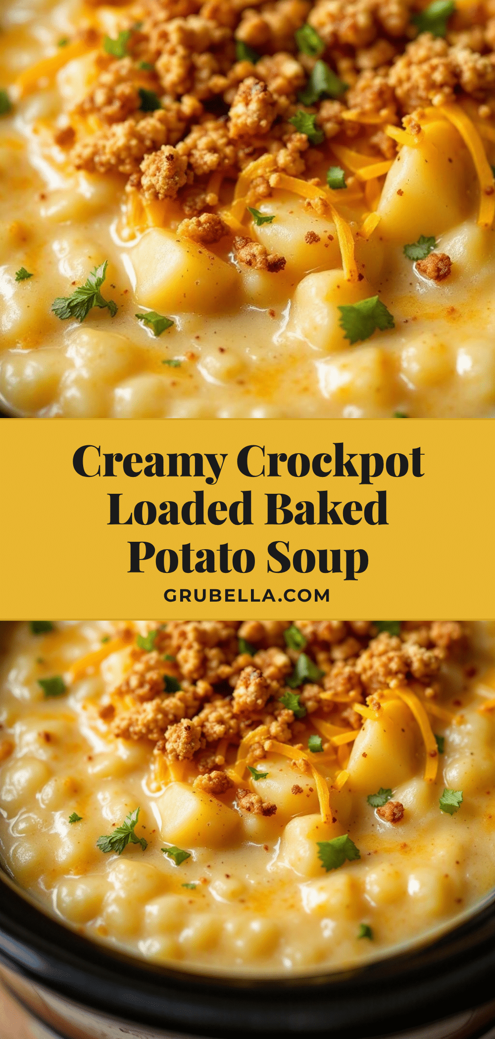 creamy crockpot loaded baked potato soup recipe