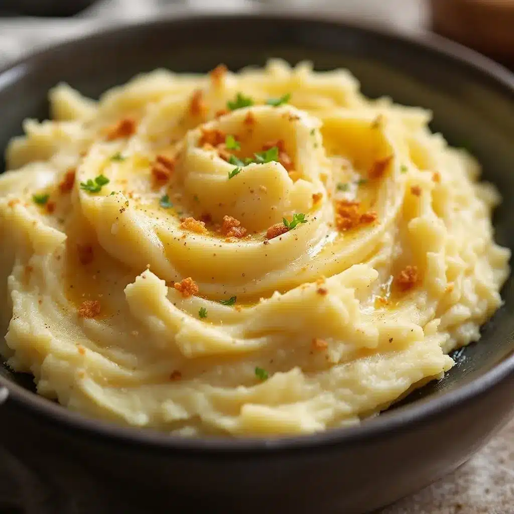 creamy garlic parmesan mashed potatoes preparation steps