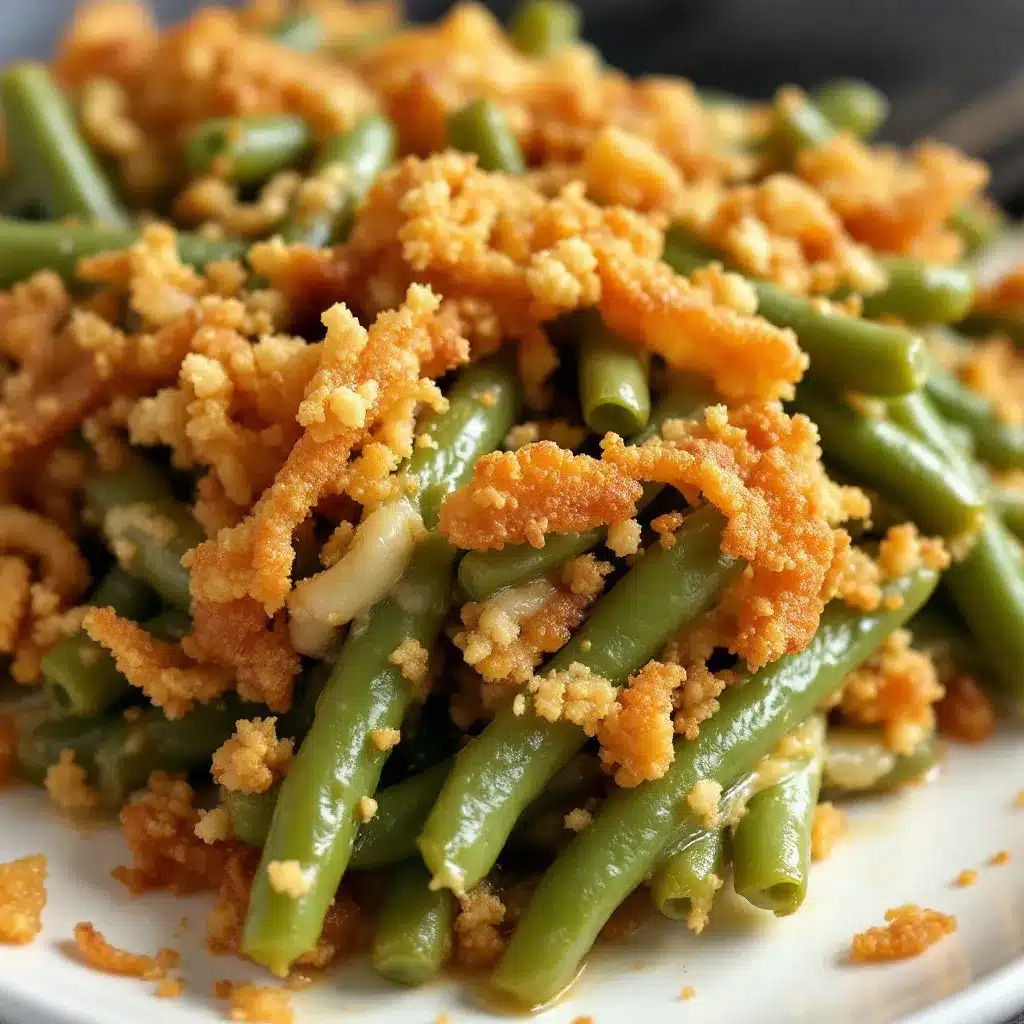 creamy green bean casserole preparation steps