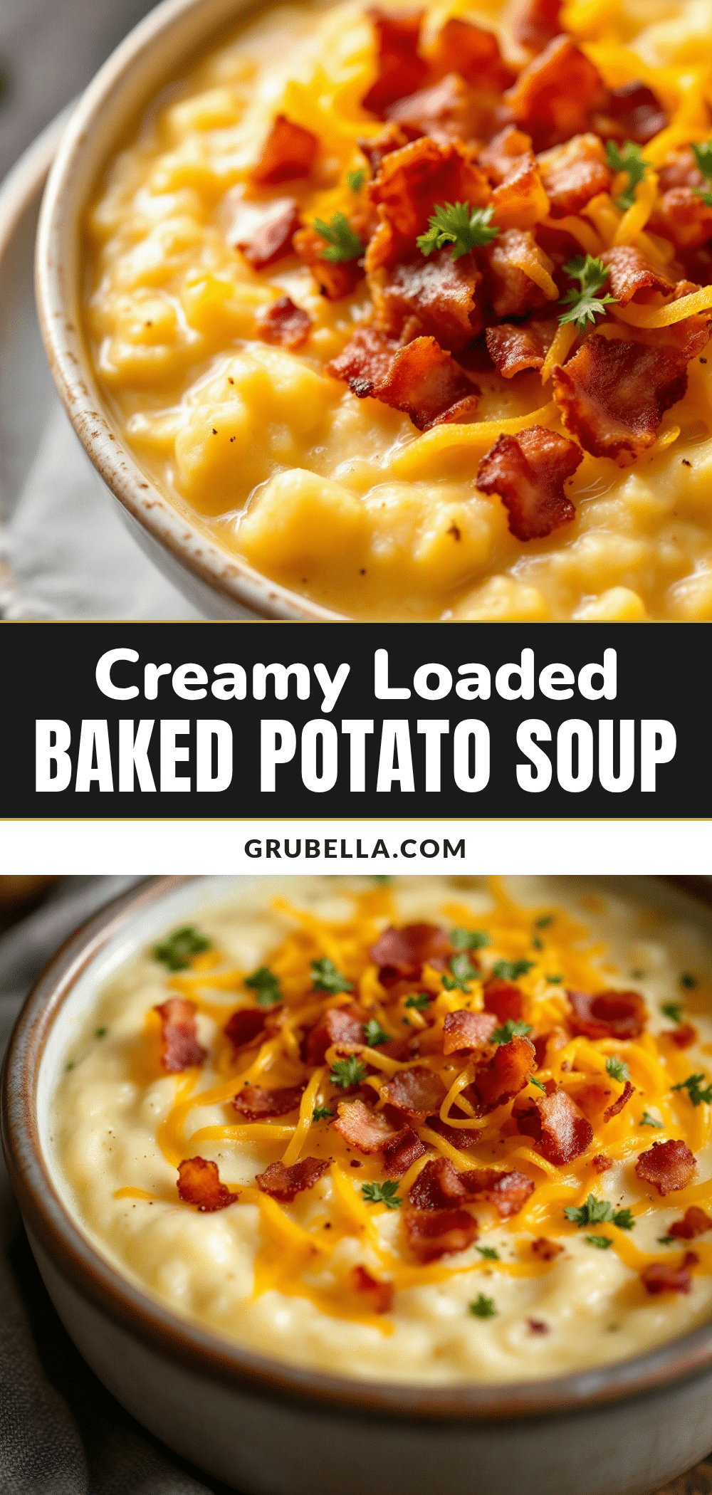 creamy loaded baked potato soup with bacon recipe