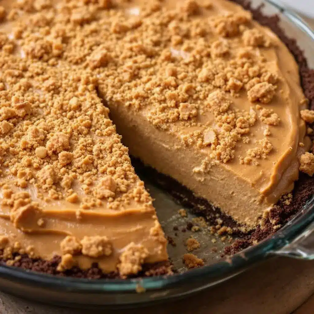 creamy no-bake peanut butter icebox pie preparation steps
