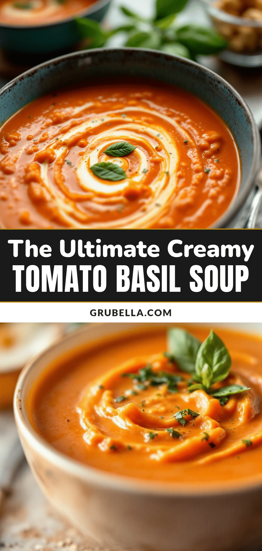 creamy roasted tomato basil soup recipe