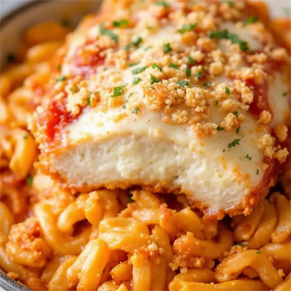 crispy baked chicken parmesan - featured image