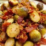 Crispy Maple Bacon Brussels Sprouts - featured image