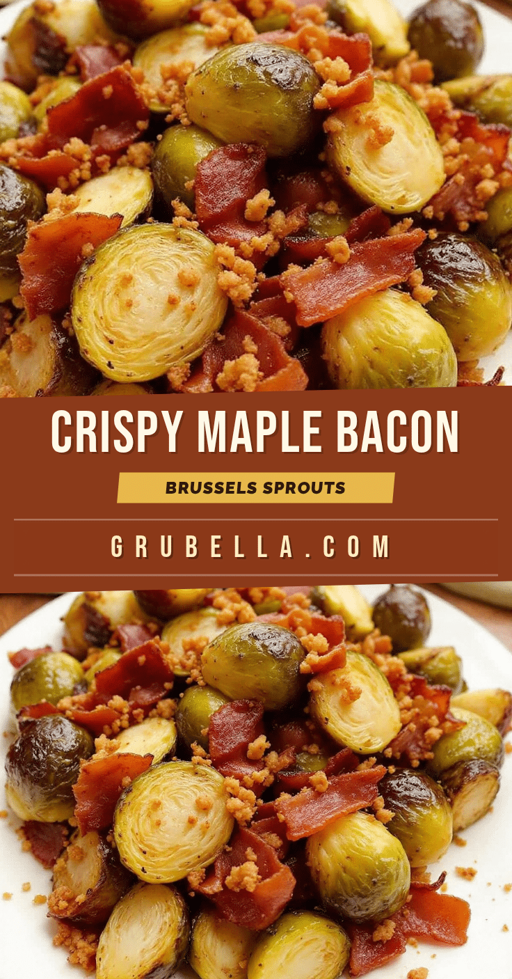 Crispy Maple Bacon Brussels Sprouts recipe