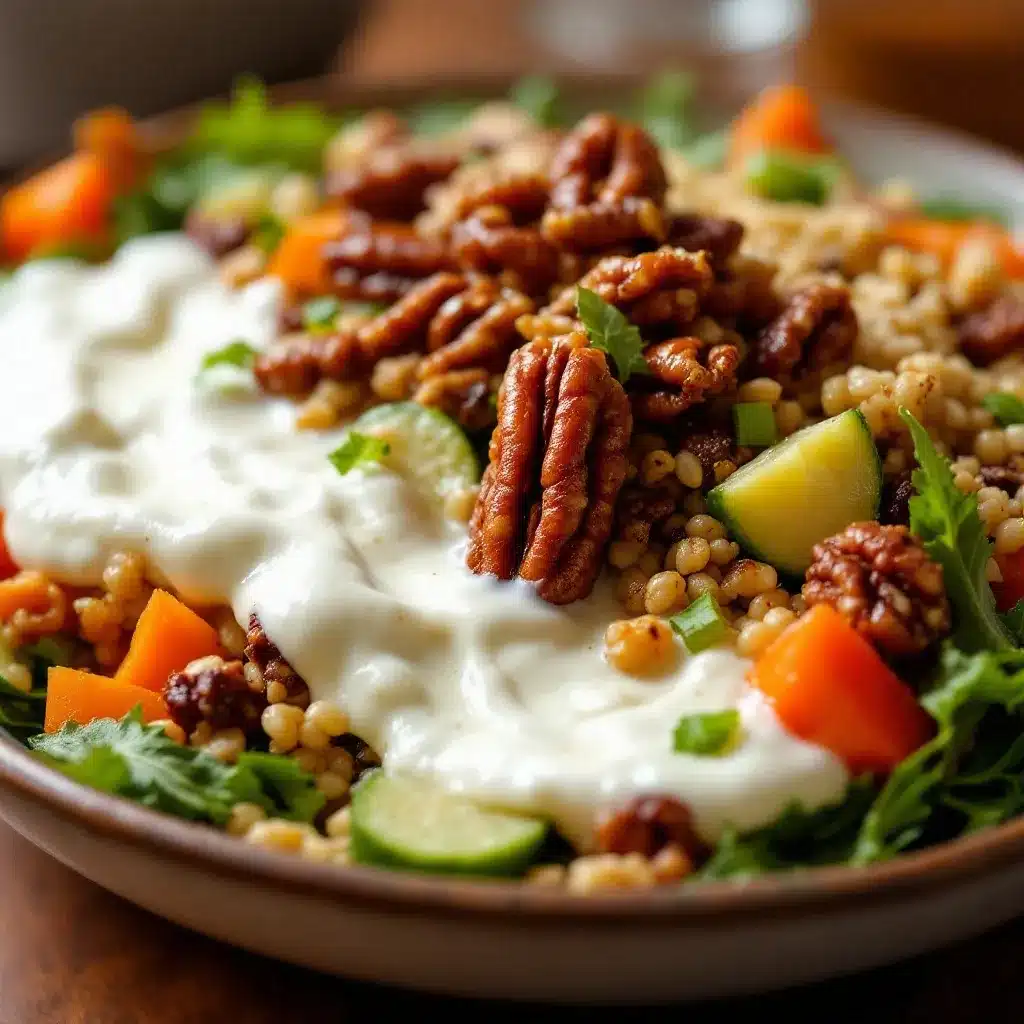 crispy maple harvest fall salad preparation steps