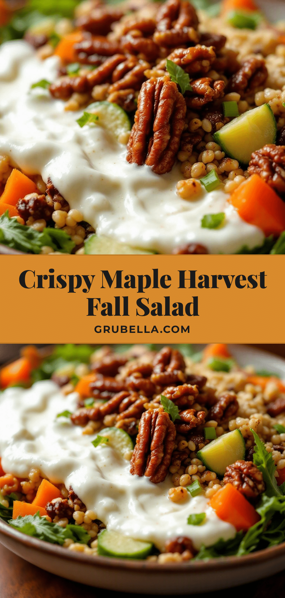 crispy maple harvest fall salad recipe