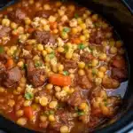 crockpot beef and barley stew - featured image