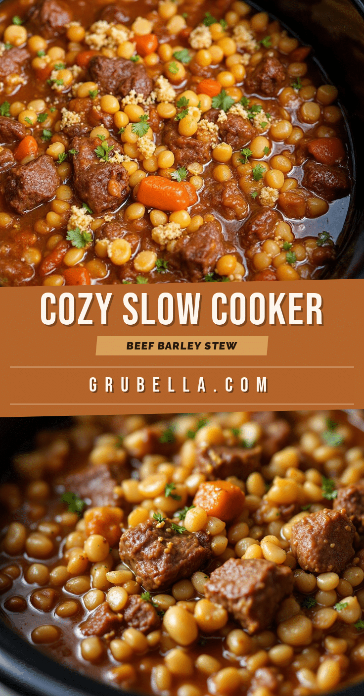 crockpot beef and barley stew recipe