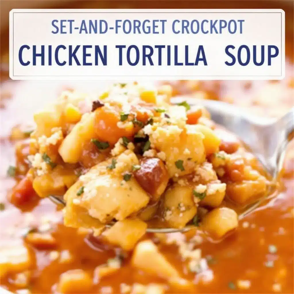 crockpot chicken tortilla soup - featured image