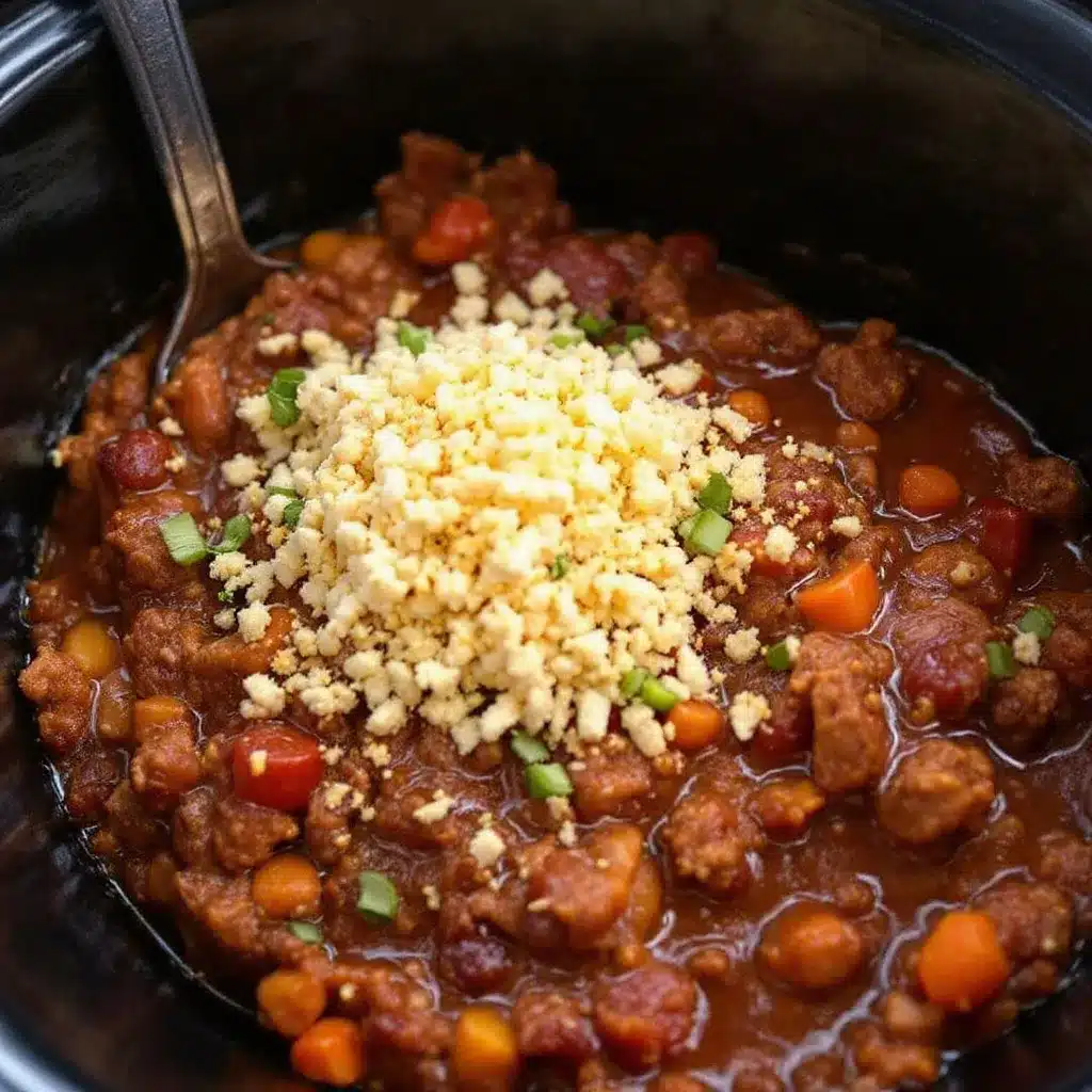 crockpot chili with ground turkey preparation steps