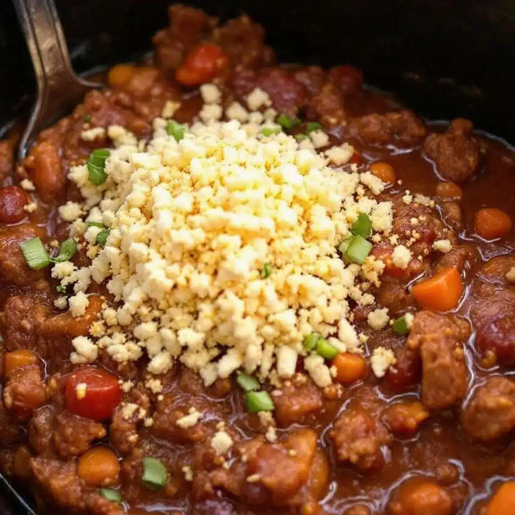 crockpot chili with ground turkey - featured image