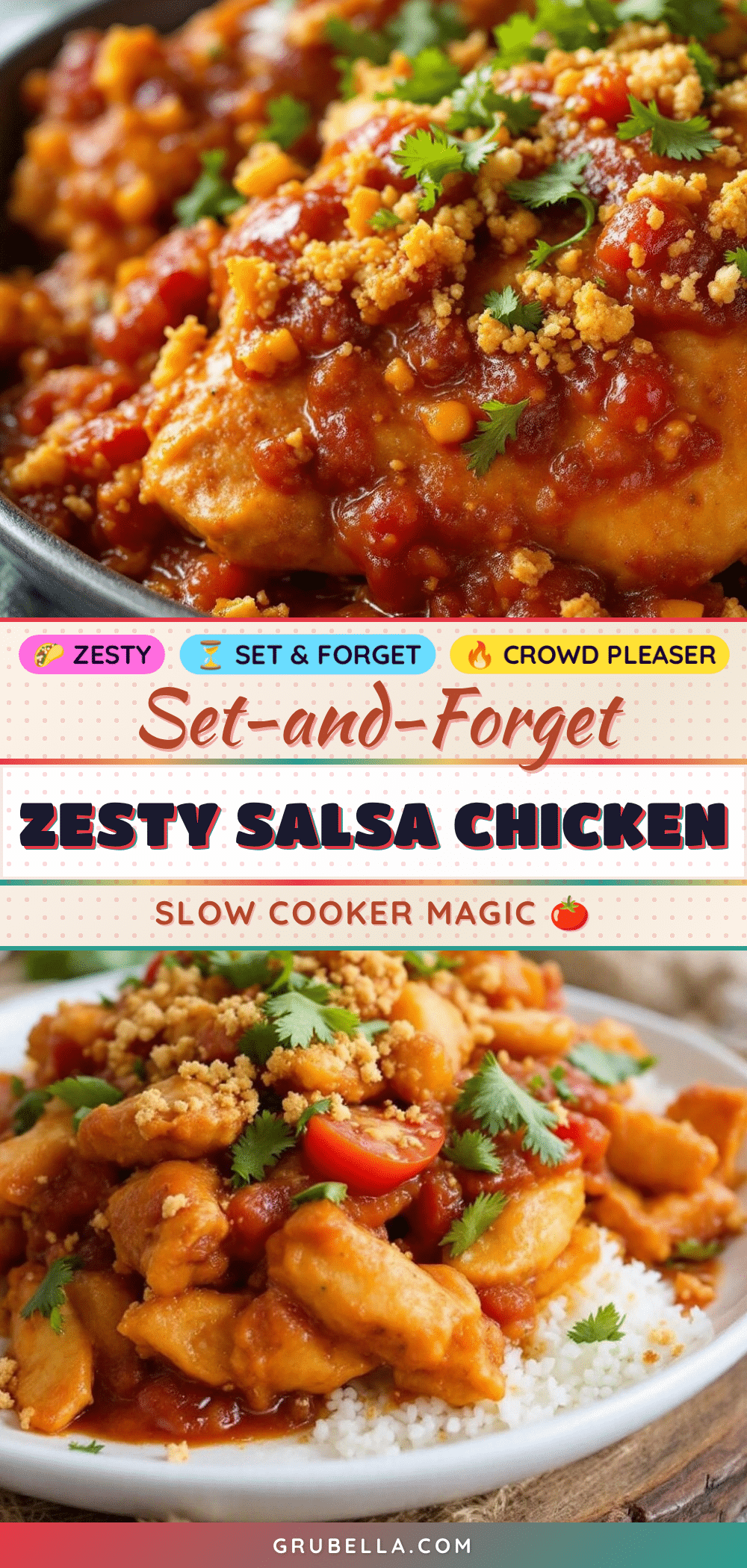 crockpot salsa chicken recipe