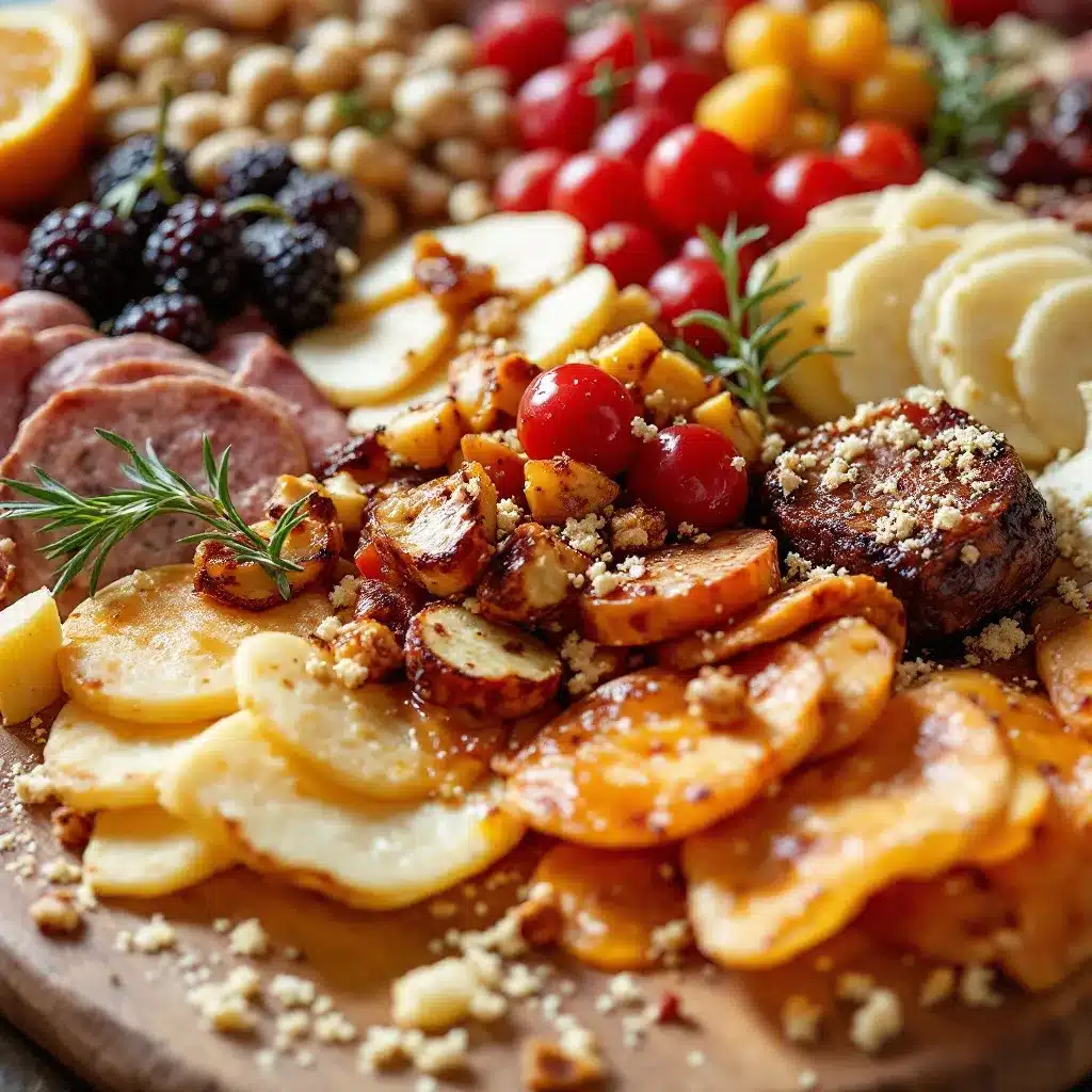 easy charcuterie board for two preparation steps