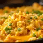 easy cheesy chicken and rice casserole - featured image