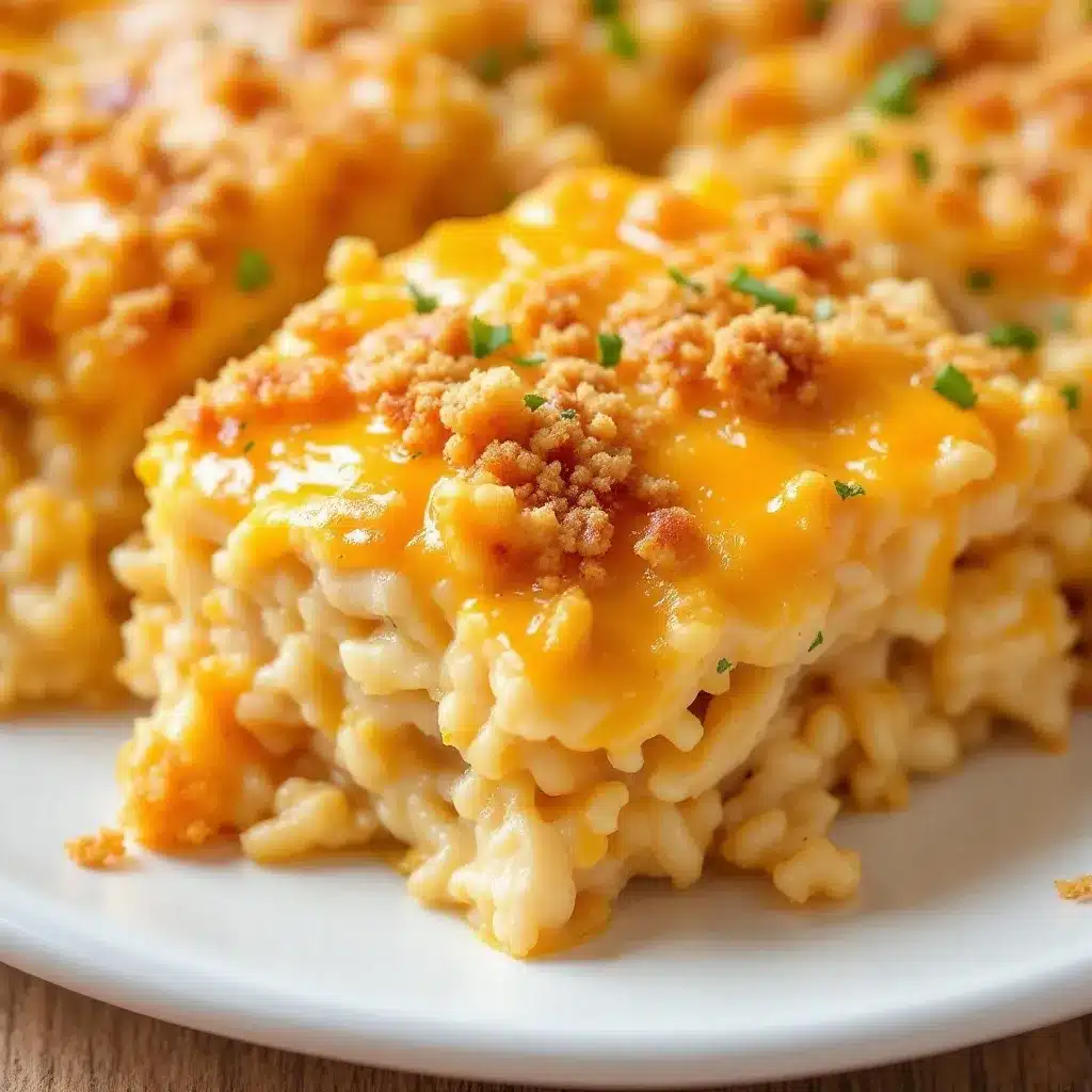 easy cheesy chicken and rice casserole preparation steps