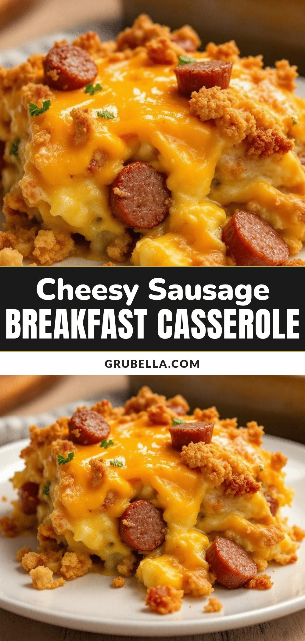 easy cheesy sausage breakfast casserole recipe