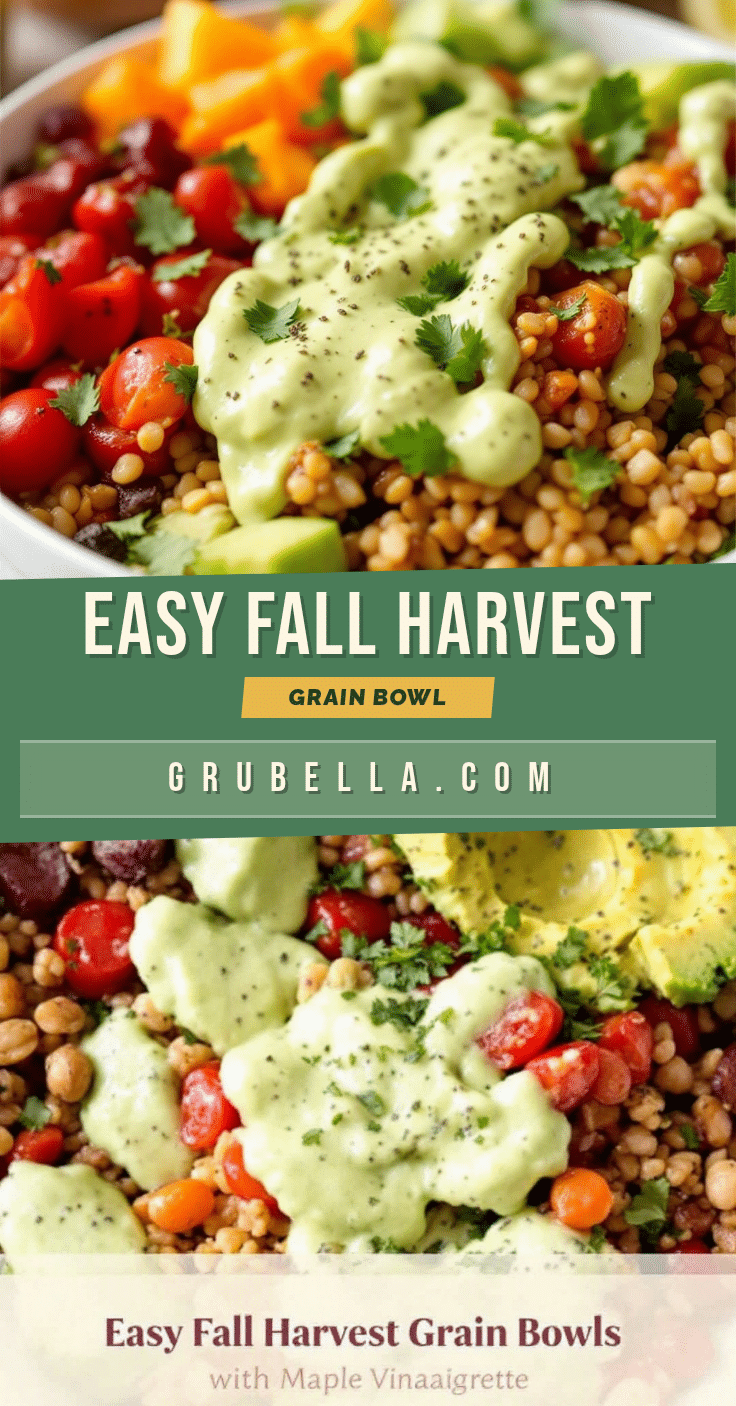 Easy Fall Harvest Grain Bowl with Maple Vinaigrette recipe