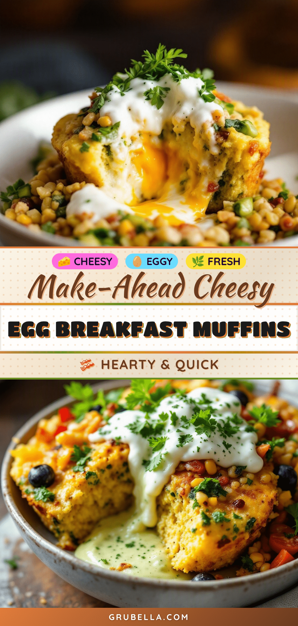 easy make-ahead egg and cheese breakfast muffins recipe